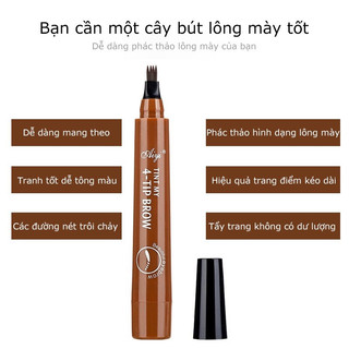 Bút kẻ mày Phẩy sợi 4D