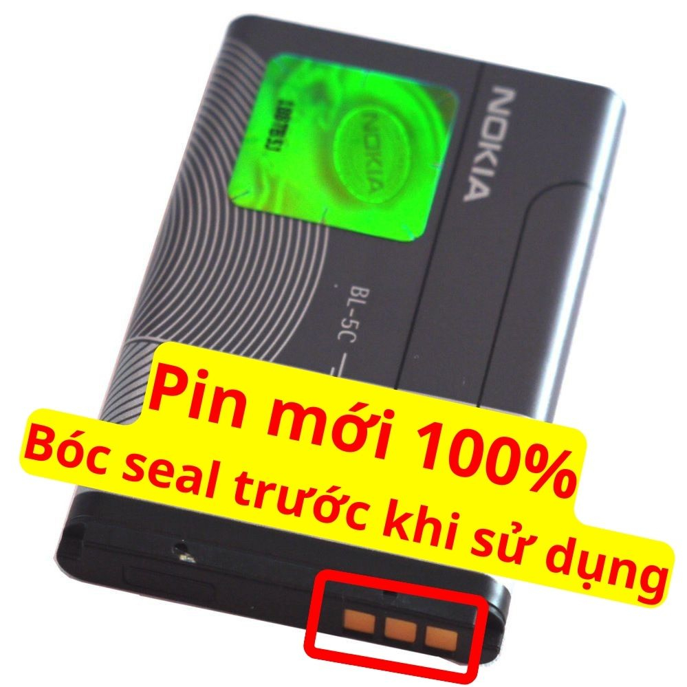 Pin Nokia Bl 5C - Pin 3 Gân 2IC Xịn Chống Phù Cho Nokia 1280, 105, 110i...