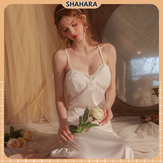 Váy ngủ lụa phối ren cao cấp đồ ngủ sexy nữ gợi cảm quyến rũ 828