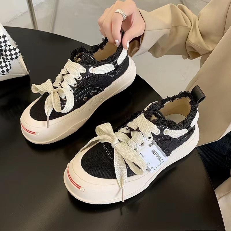 Giày sneaker Smilere public 2 màu trắng đen nam nữ, giày thể thao Smilerepublic bản cao cấp hot nhất 2023