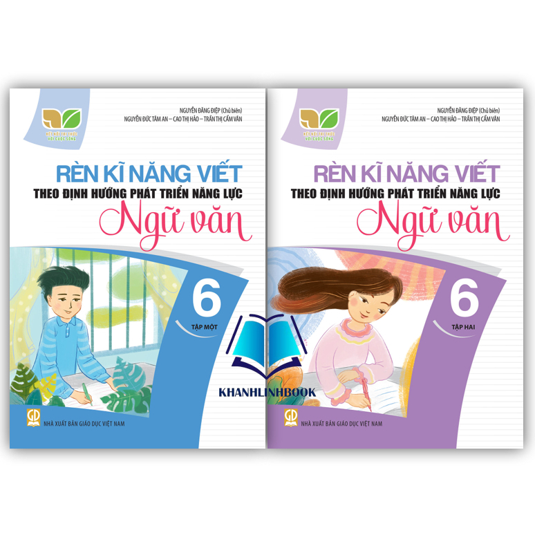 Sách - Combo Rèn kĩ năng viết theo định hướng phát triển năng lực ngữ văn 6 - tập 1 + 2 ( kết nối )