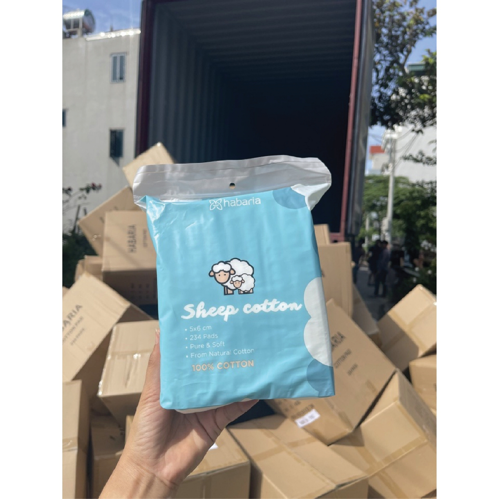 Bông Tẩy Trang Cừu Habaria Sheep Cotton