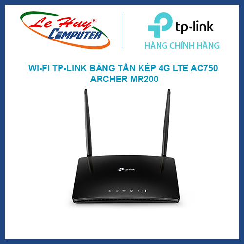 [Mã 99ELHA giảm 7% đơn 300K] Router WiFi TP-Link băng tần kép 4G LTE AC750 Archer MR200 Chính Hãng