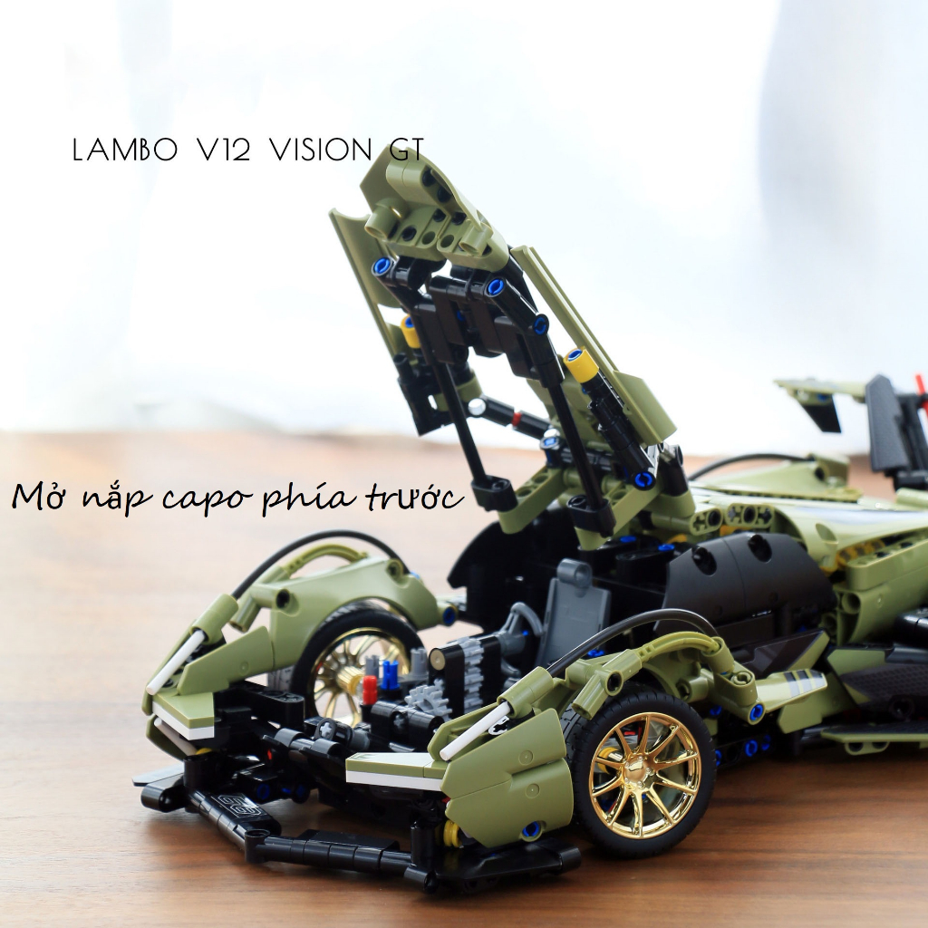 Đồ chơi lắp ráp Lego siêu xe LAMBORGHINI V12 GT tỉ lệ 1:14 với hơn 1039 PCS