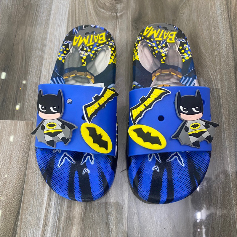 Dép lê siêu nhân người dơi Batman cực đẹp,Dép bé trai siêu nhân, Dép trẻ em Batman siêu êm, bên, hàng QC chính hãng