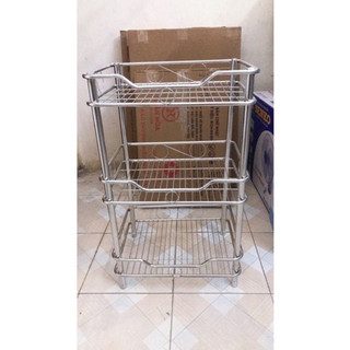 Chạn úp bát đứng/Kệ bát treo 2 tầng 3 tầng INOX đủ size