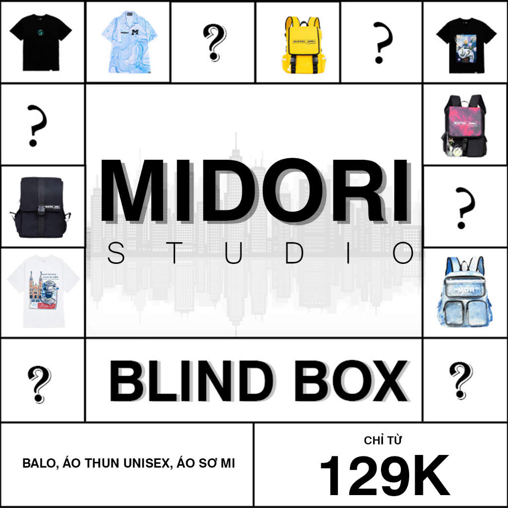 BLIND BOX - Hộp May Mắn local brand  MIDORI FOR MAN (đọc kỹ mô tả)