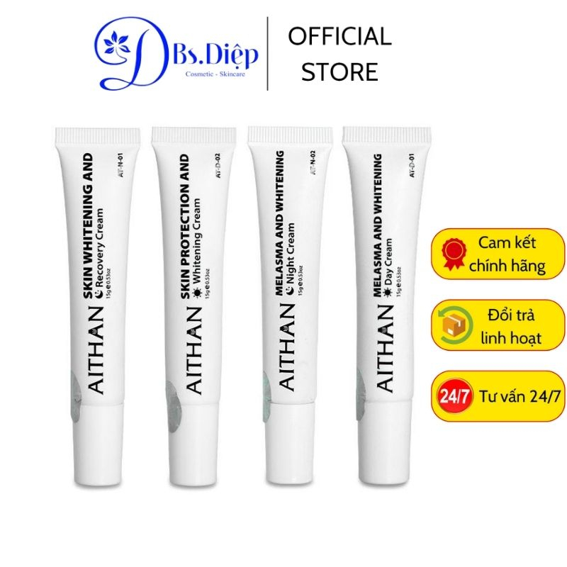 Bộ Nám Chuyên Sâu AiThan – Giải Pháp Ức Chế Nám Theo Phác Đồ Chuẩn Y Khoa Bộ 4 tuýp