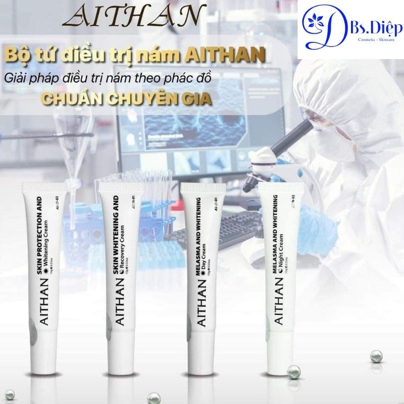 Bộ Nám Chuyên Sâu AiThan – Giải Pháp Ức Chế Nám Theo Phác Đồ Chuẩn Y Khoa Bộ 4 tuýp