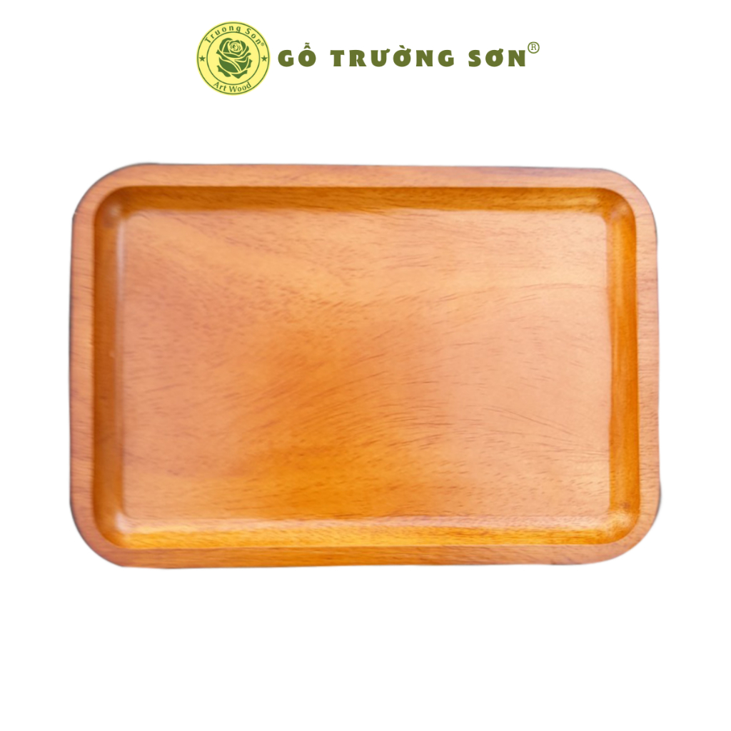 Khay Chữ Nhật Xà Cừ Có Đế Chân Dùng Decor Trang Trí Thực Phẩm/Pizza/Bánh Ngọt - Đồ Gỗ Gia Dụng Thương Hiệu Trường Sơn