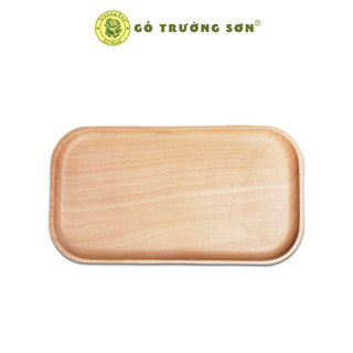 Khay Gỗ Chữ Nhật Dài 24 Cm Rộng 13 Cm Trơn Không Tay Cầm TL79 - Đồ Gỗ Nhà Bếp Thương Hiệu Trường Sơn