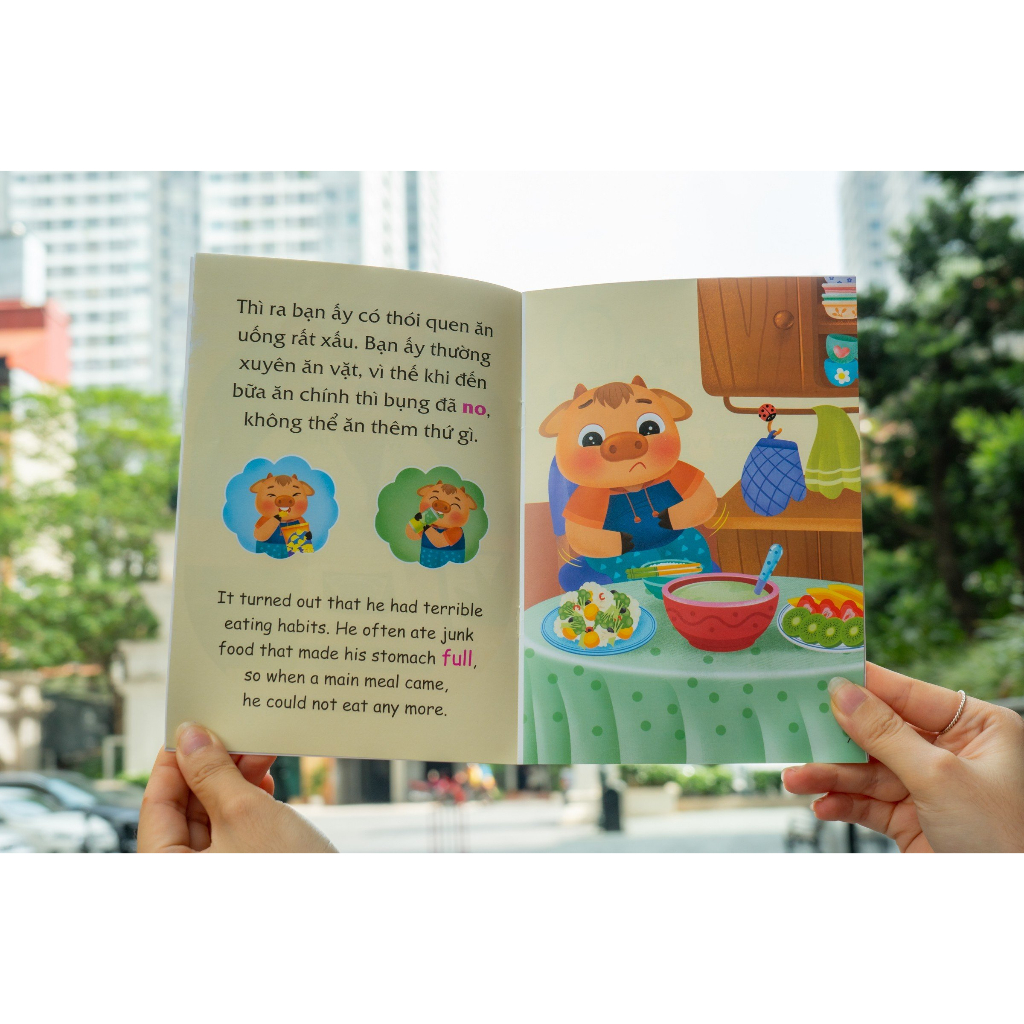 Truyện tranh song ngữ Việt - Anh cho bé - Giáo dục tính cách cho trẻ 3 - 9 tuổi - Đinh Tị Books