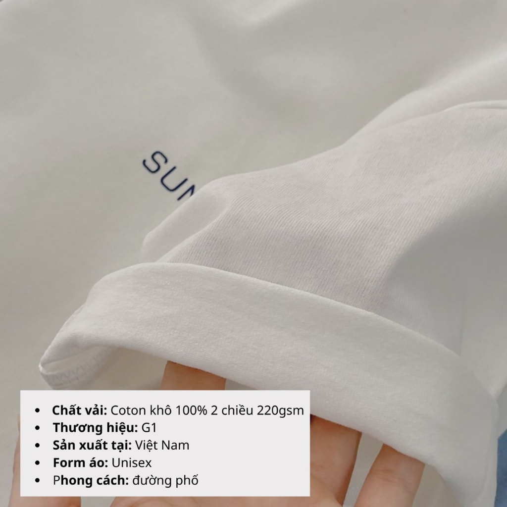 Áo thun tay lỡ G1SHOP Unisex form rộng vải 100% coton co dãn 4 chiều, phong cách Local Brand - Gấu TEDDY
