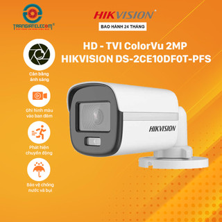 Camera HD-TVI ColorVu 2MP HIKVISION DS-2CE10DF0T-PFS - TRANGIATELECOM