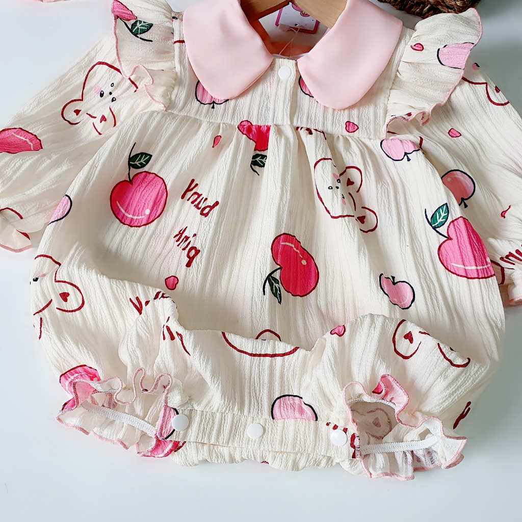 Body đùi bé gái dễ thương 🍓[𝐓𝐀̣̆𝐍𝐆 𝐊𝐄̀𝐌 mũ+giày vải 🍓 Su Shop- body thiết kế đầy tháng, sinh nhật thôi nôi cho bé