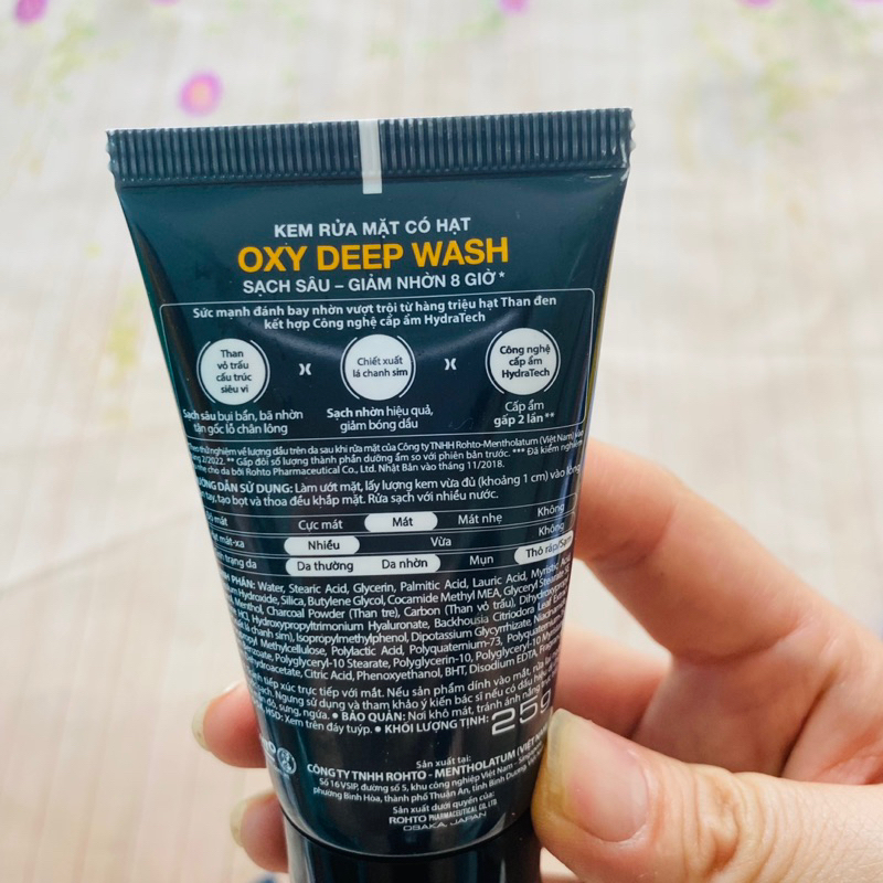 Sữa rửa mặt cho nam Oxy 25gam/tuýp