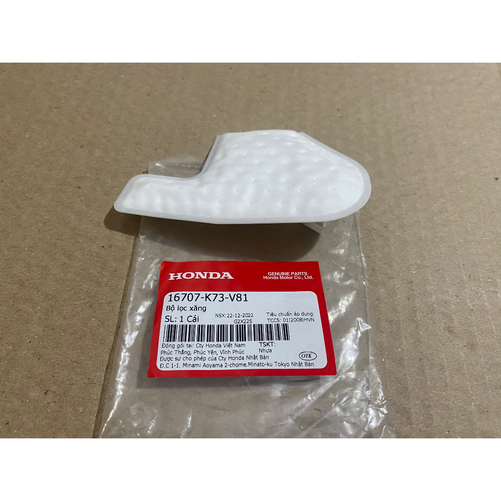 Bộ lọc xăng HONDA FUTURE 125 năm 2018-2019. Mã SP 16707K73V81