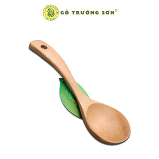 Muỗng Múc Canh Cỡ Nhỏ Mui Tròn Sâu - Vá Gỗ 06  ( 18.5 x 6 cm ) - Đồ Gỗ Nhà Bếp Thương Hiệu Trường Sơn
