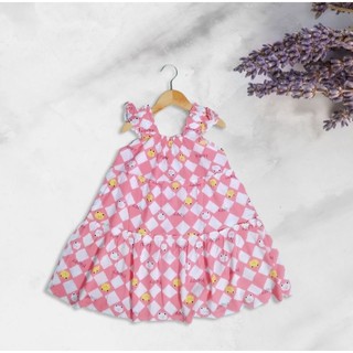 Đầm lanh lụa QC cho bé size lớn (15-25kg)