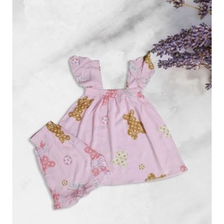Đầm lanh lụa QC cho bé size lớn (15-25kg)