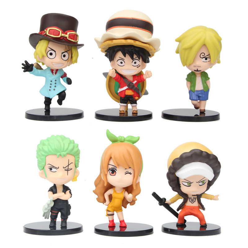Bộ 6 Mô Hình Nhân Vật One Piece, Truyện Đảo Hải Tăc, Cao 10cm, Phiên Bản Cao Cấp, Sản Phẩm Decor Trang Trí