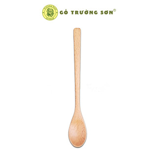 Muỗng Gỗ Beech Búp Sen Lớn Dài 20 Cm - Đồ Gỗ Nhà Bếp Thương Hiệu Trường Sơn