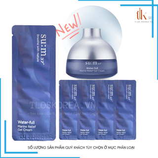 Kem dưỡng sum xanh dạng gel cấp nước su:m37 water-full marine relief water gel cream 1ml