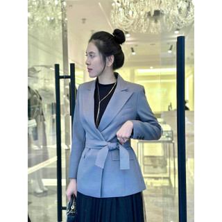 Áo vest nữ, áo blazer nữ NKN Oliver màu đen và xám, thiết kế chiết eo sang trọng, chất liệu cao cấp