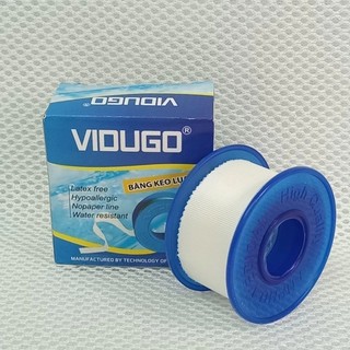 băng lụa y tế vidugo dùng dán gạc y tế lốc 6 cuộn