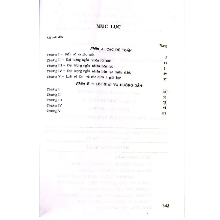 Sách - Bài Tập Xác Suất