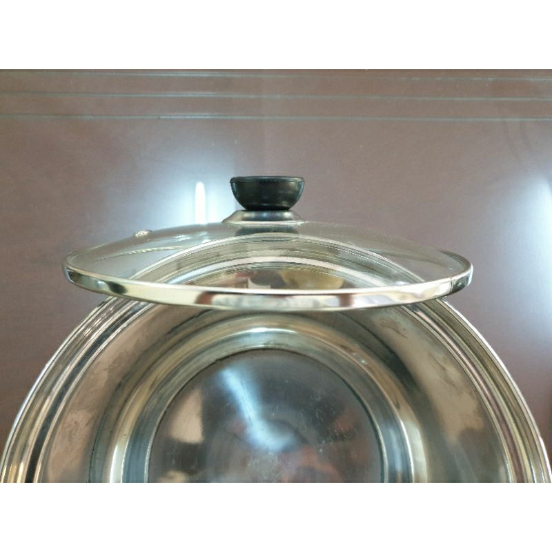 Nắp nồi kính cường lực 4mm 14cm 16cm 18cm 20cm 22cm 24cm 26cm 28cm 30cm 32cm - Nắp 1G - Dùng cho nồi có rãnh gờ