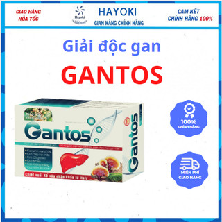 Viên uống giải độc gan Gantos, hỗ trợ thải độc gan, mát gan hạ men gan và tăng cường chức năng gan ( hộp 50 viên )