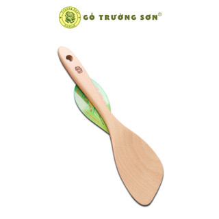 Muỗng Xới Cơm Mui Xéo Gỗ Beech - Vá Sạn Gỗ 02 Xéo ( 24.5 x 7.5 cm ) - Đồ Gỗ Nhà Bếp Thương Hiệu Trường Sơn
