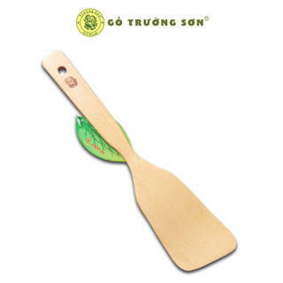 Sạn gỗ chiên xào thức ăn - vá sạn gỗ beech 03 xéo - đồ gỗ nhà bếp thương hiệu trường sơn