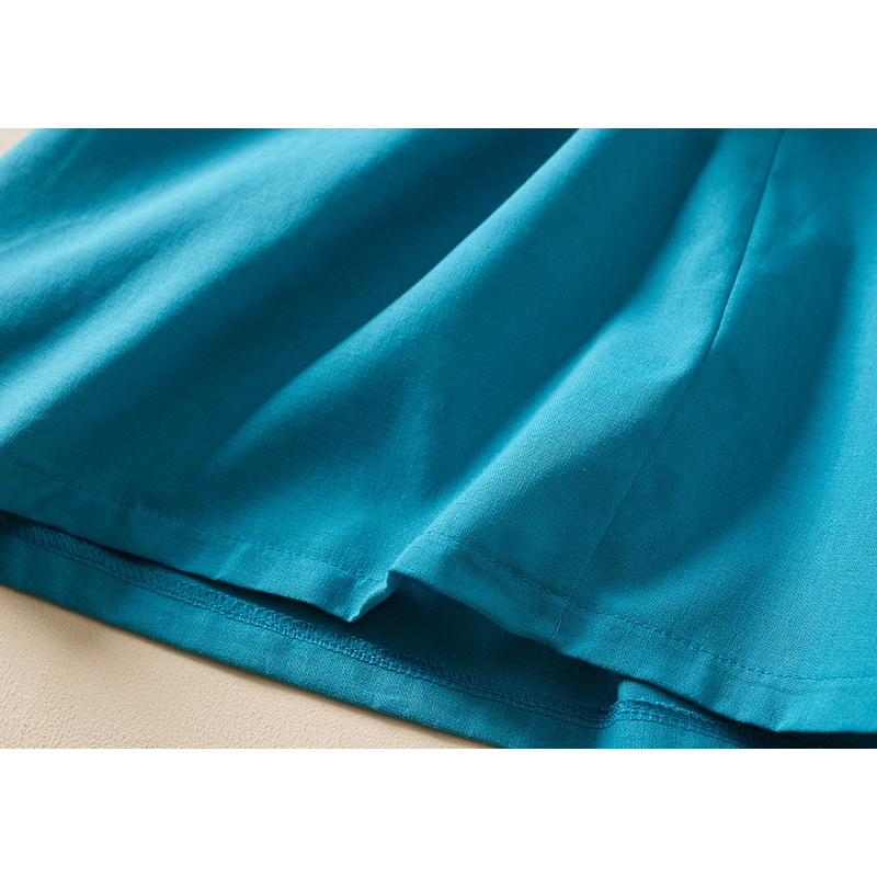 Đầm Linen suông nữ cổ tròn ngắn tay, form rộng chất vải Linen mát dễ chịu khi mặc Đũi Việt