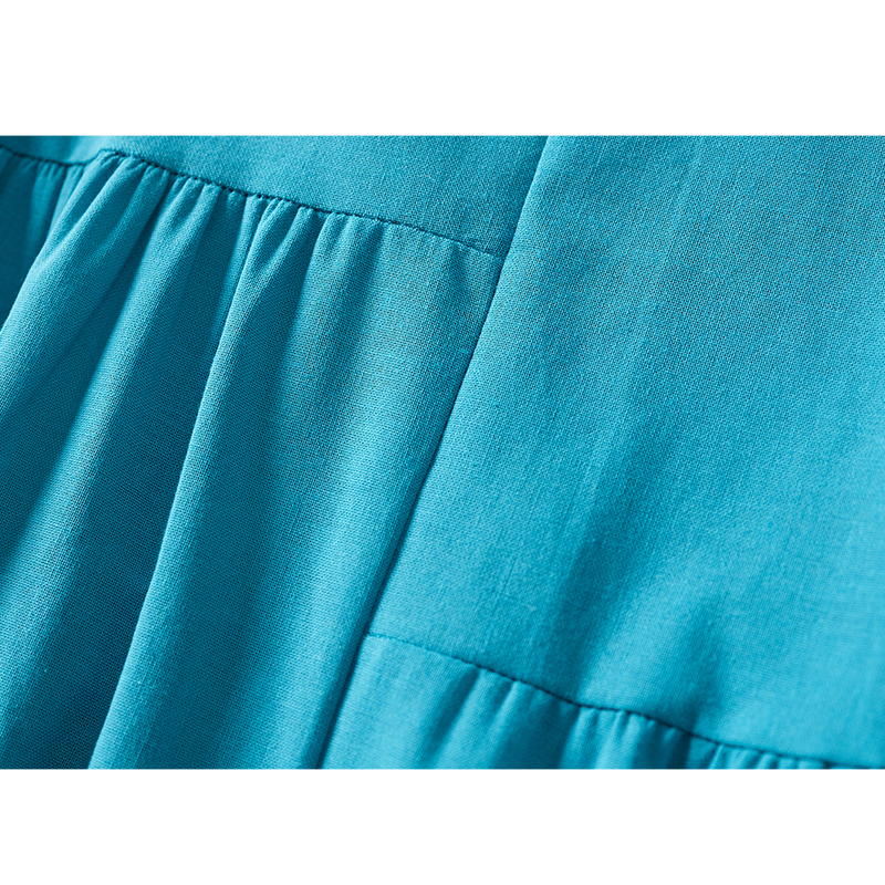 Đầm Linen suông nữ cổ tròn ngắn tay, form rộng chất vải Linen mát dễ chịu khi mặc Đũi Việt