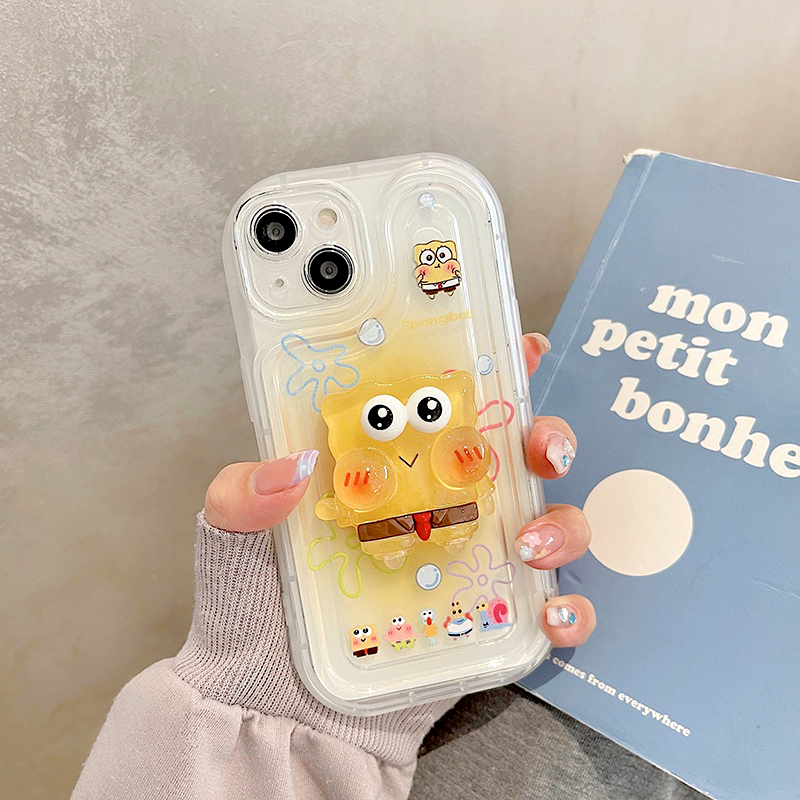 Ốp Lưng Điện Thoại Silicon Trong Họa Tiết Hoạt Hình Dễ Thương Cho IPhone 7Plus 8Plus Xs Xsmax 11 12 13 14 Pro Max Promax