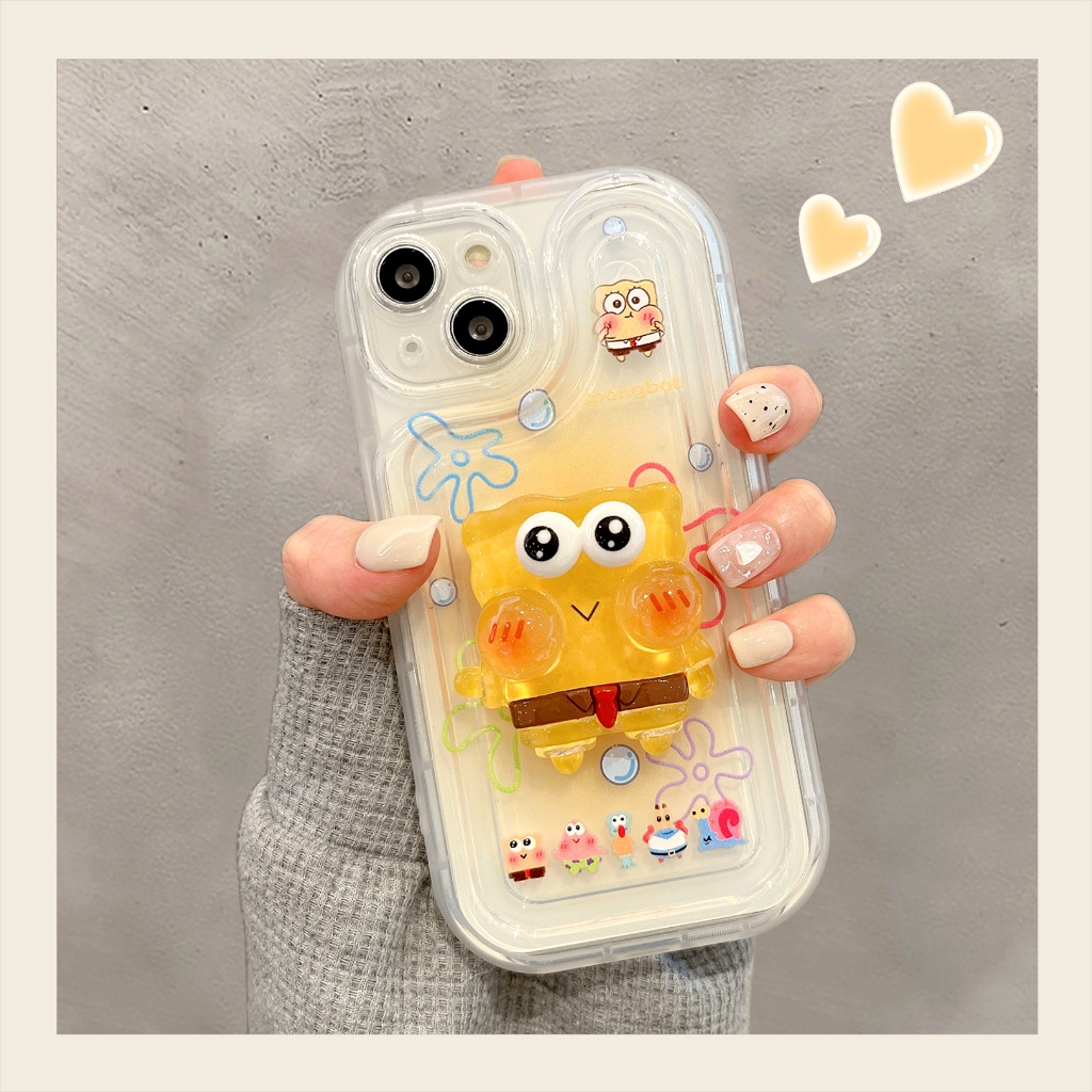 Ốp Lưng Điện Thoại Silicon Trong Họa Tiết Hoạt Hình Dễ Thương Cho IPhone 7Plus 8Plus Xs Xsmax 11 12 13 14 Pro Max Promax