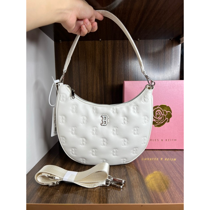 Túi kẹp nách m lb dáng tròn kèm dây đeo chéo