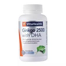 Viên Uống Bổ Não GINKGO 2500 with DHA - Tăng cường trí nhớ, tăng lưu thông máu não