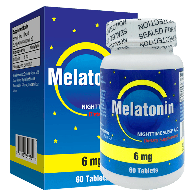 Viên Uống Hỗ Trợ Giấc Ngủ Polvita Melatonin 6mg- Hỗ trợ tạo giấc ngủ sâu, cải thiện tình trạng khó n