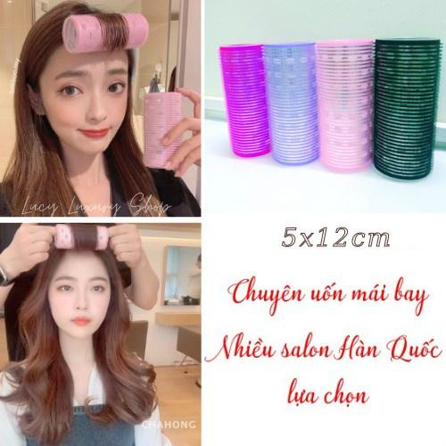 PVN40486 Lô cuốn tóc Hàn Quốc lõi nhôm siêu to dài tự dính uốn mái dài cỡ lớn