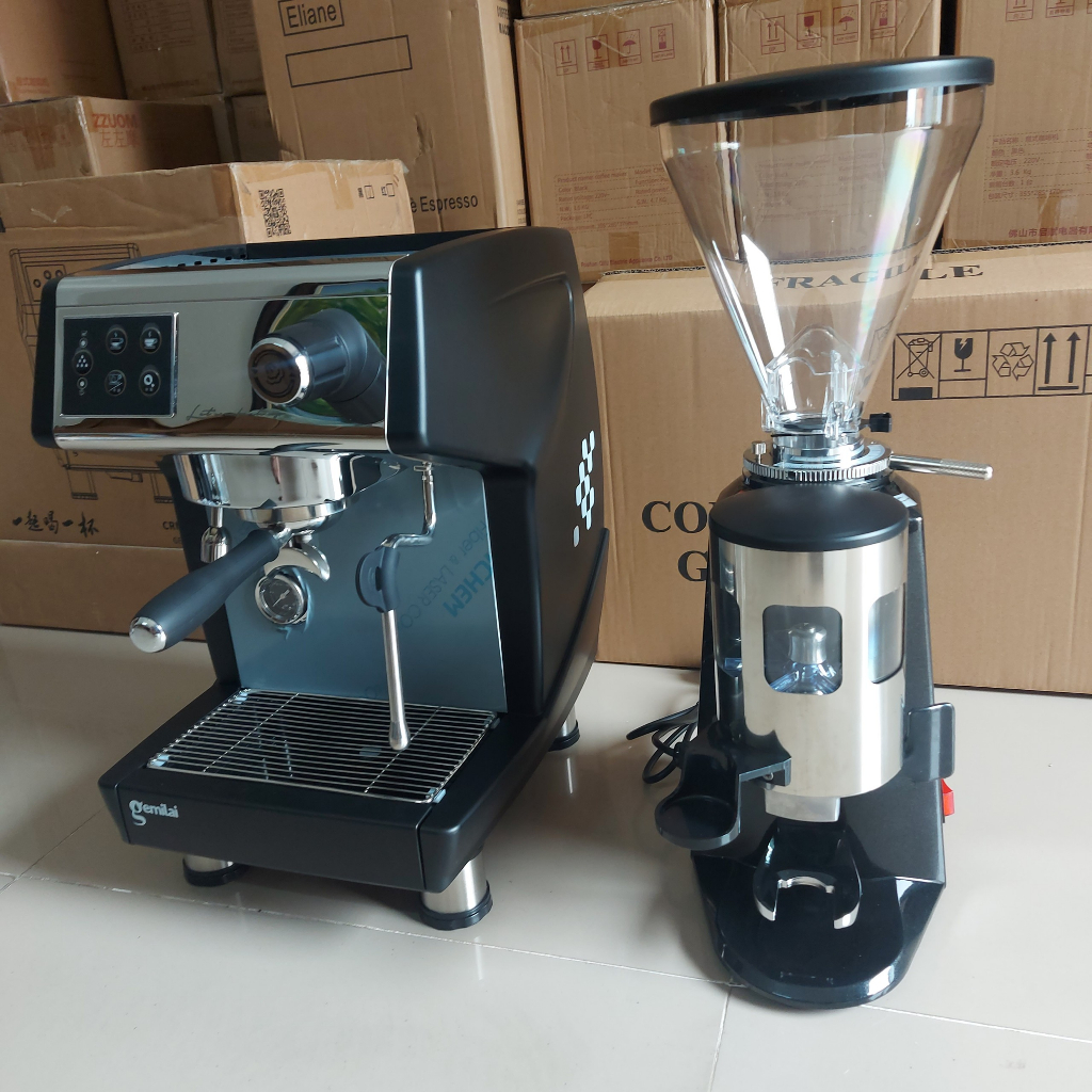 Combo Máy Pha Cafe Gemilai CRM3200B+ Máy Xay 900N