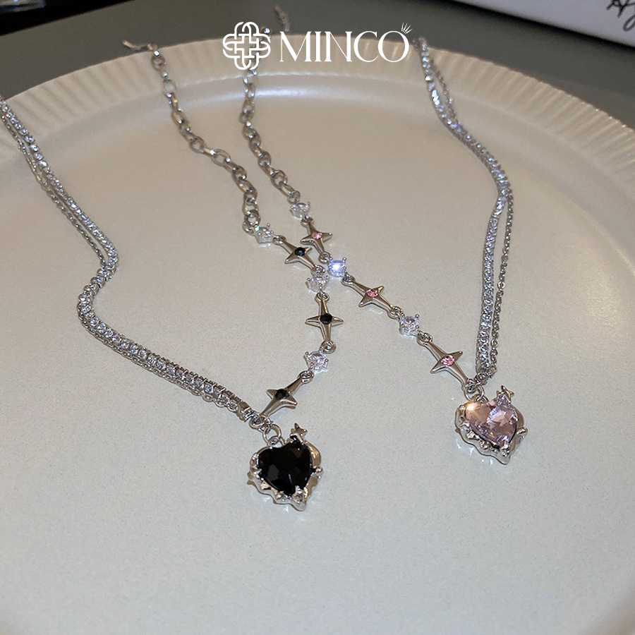 Dây chuyền nữ Y2K cá tính Minco Accessories vòng cổ phong cách ngầu Hàn Quốc DT186