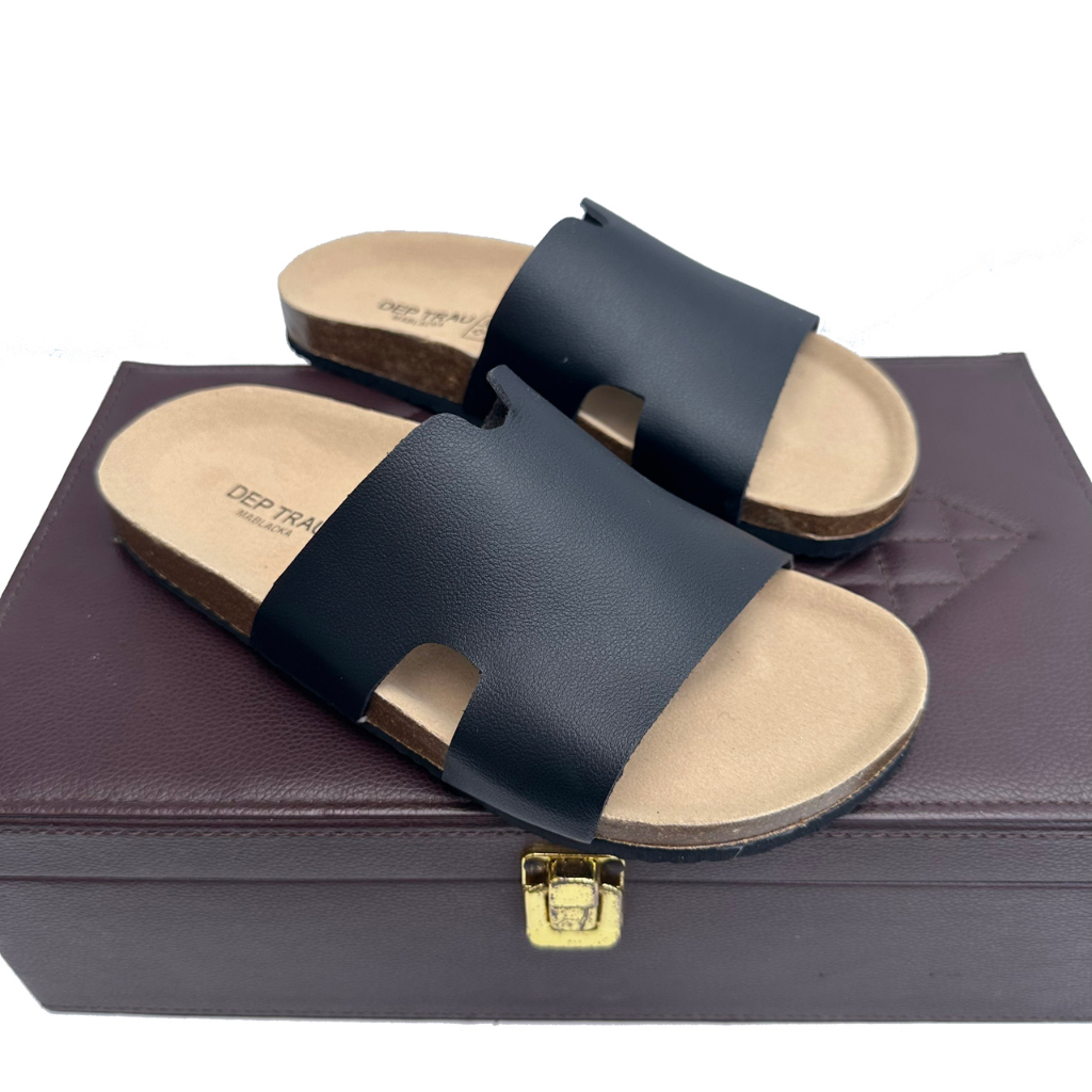 Dép nam đế trấu quai ngang BIRKEN kiểu dáng thời trang TR02