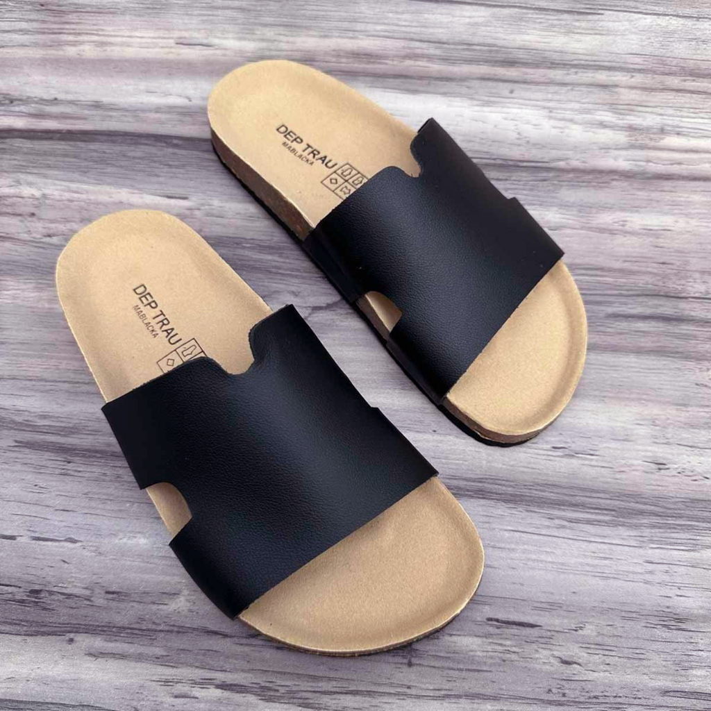 Dép nam đế trấu quai ngang BIRKEN kiểu dáng thời trang TR02