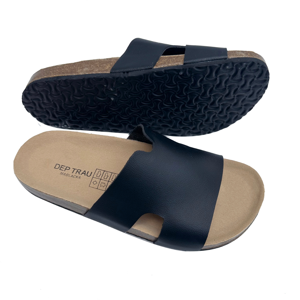 Dép nam đế trấu quai ngang BIRKEN kiểu dáng thời trang TR02