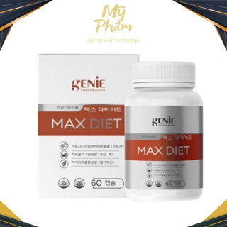  Viên Uống Giảm Cân Dành Cho Cơ Địa Lờn Thuốc Max Diet Genie Hàn Quốc 60 Viên. 