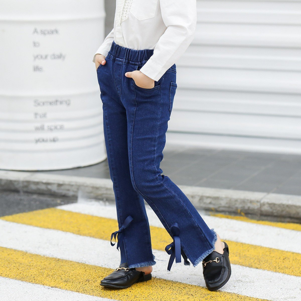 Quần Bò Ống Thụng Kiểu Dáng Hip Hop Cute Phô Mai Que