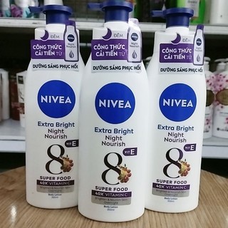 Sữa dưỡng thể Nivea trắng da ban đêm 350ml